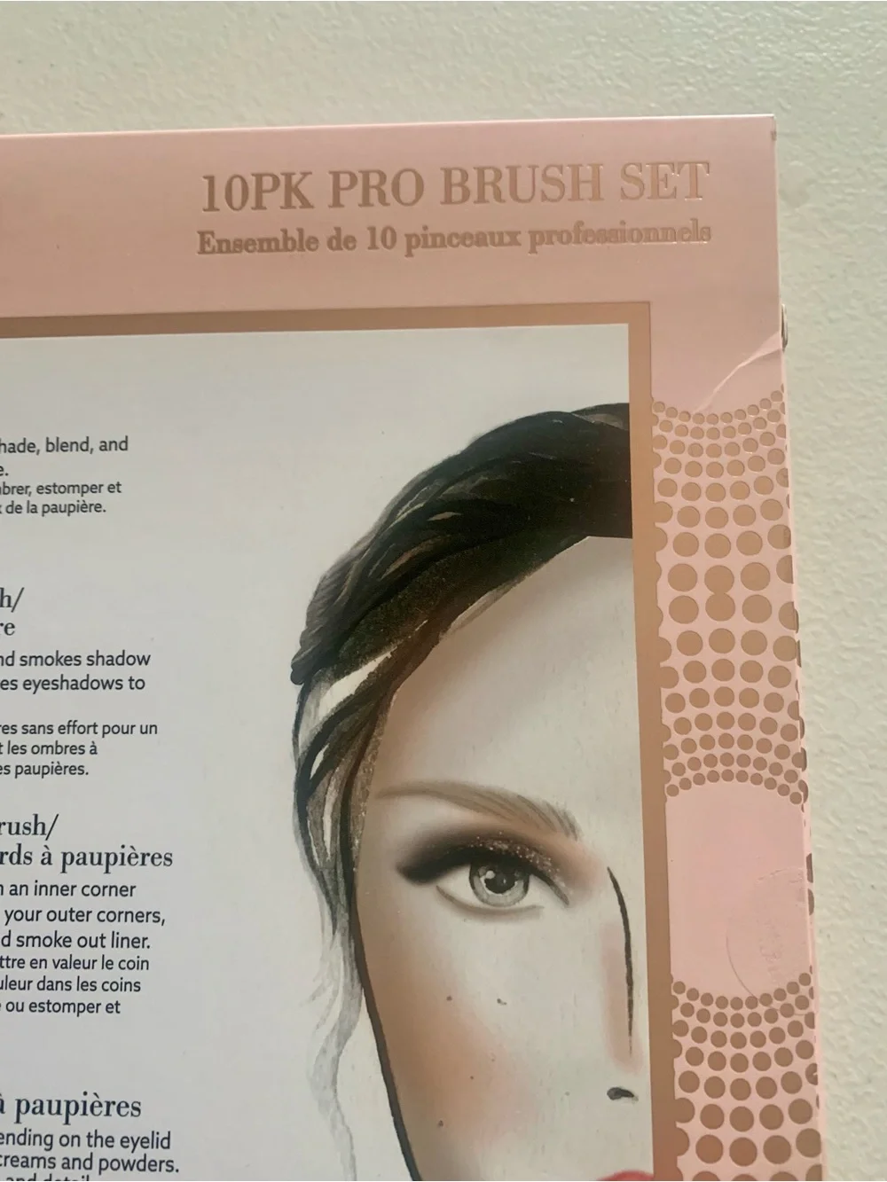 10-Piece Rose Gold Makeup Brush Set for Women